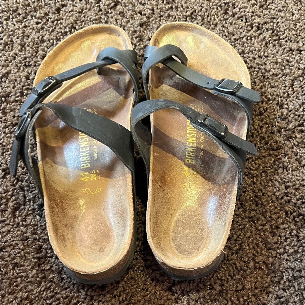 Birkenstock Black Cross-Strap Sandals